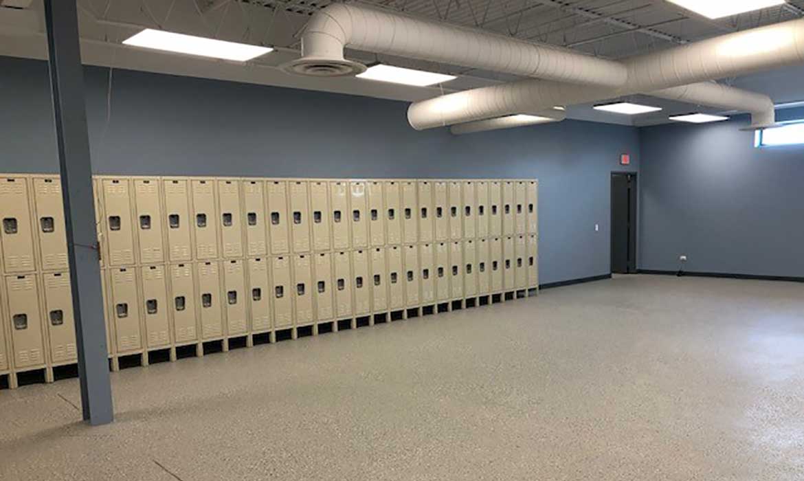 new PADS storage lockers